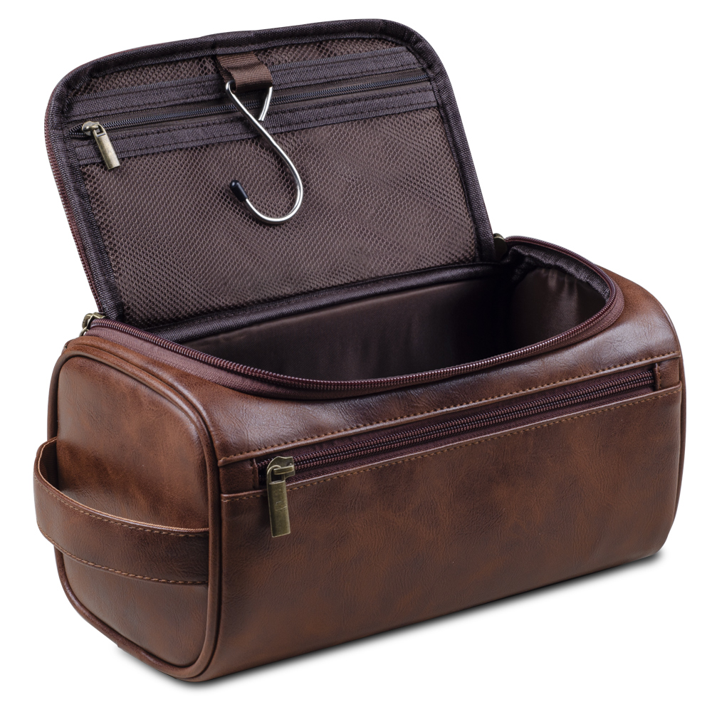 Luxury Skincare Containers - Männer PU Vintage Luxus Kulturbeutel Reise