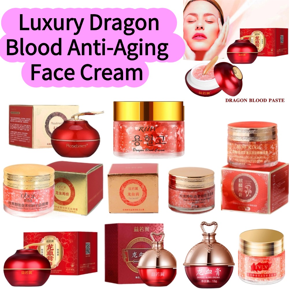 High Luxury Skincare - Luxuriöse Drachenblut Anti-Aging Gesichtscreme mit Retinol-Extrakt