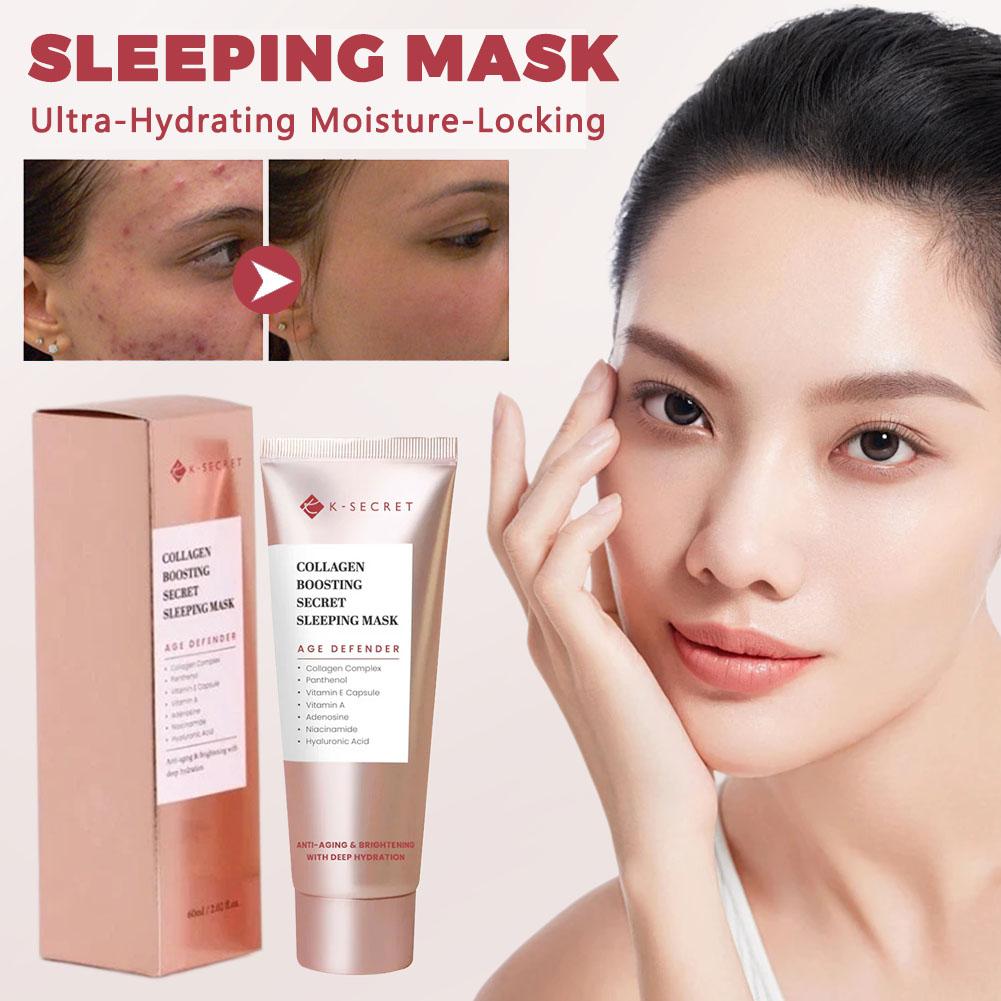 High Luxury Skincare - K-SECRET Koreanische High-End-Kollagen-Schlafmaske – sanft reinigende,