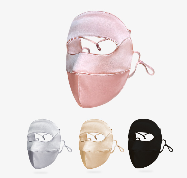 Luxury Skincare Women - Momme Luxus Maulbeerseide UV-Gesichtsmaske UPF 50+